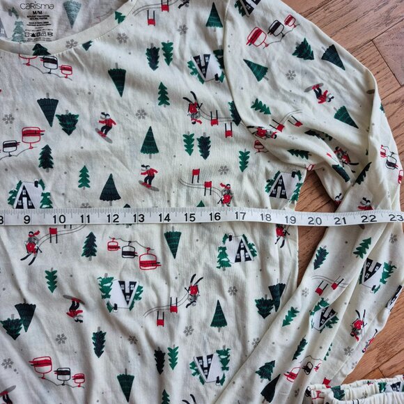 Carisma Christmas Holiday Winter Pajama Set Size Medium - Picture 10 of 12